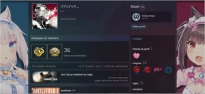 Conta de steam Nick: ゾディアック