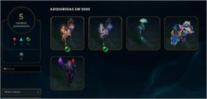 conta League of Legends passe ativo 42 skins LOL