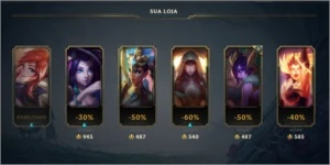conta League of Legends passe ativo 42 skins LOL