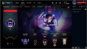 Conta League of Legends - 949 skins, diamante 2 70% winrate LOL