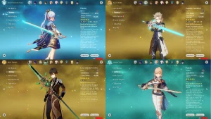 ACC AR55 - C/ 10 Chars - 5⭐/ 6 Armas - 5⭐/ RAIDEN+CORTADOR/ - Genshin Impact
