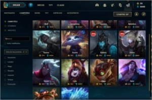 Conta lol MASTER  com 139/153 campeões + 70 skins.