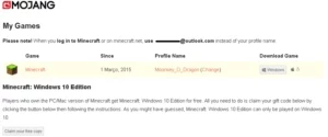 Conta Minecraft Original - Disponivel Para Mudança de Nome