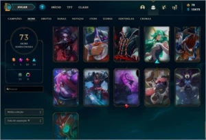 Conta lol Platina IV, 109 champs, 73 skins - League of Legends