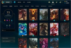 Conta lol Platina IV, 109 champs, 73 skins - League of Legends