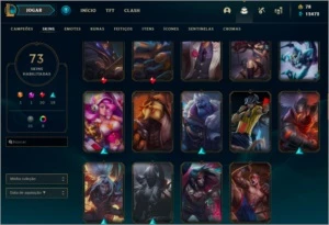 Conta lol Platina IV, 109 champs, 73 skins - League of Legends