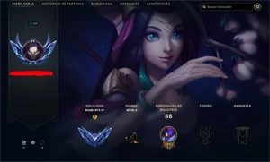 CONTA D4 POUCOS GAMES GANHA MUITO PDL UPADA A MÃO MUITO BOA - League of Legends LOL