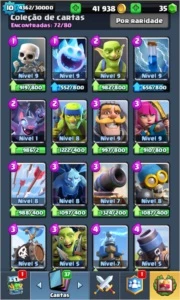 Conta Clash Royale ARENA 10 com 5 Lendárias!