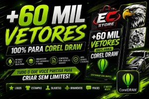 [Menor Valor] +60 Mil Vetores Para Corel Draw | Pacote Compl - Arte Digital Artes Canva
