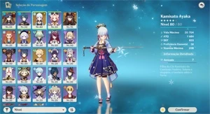 Conta Hutao+Homa ,ayaka etc + 2 armas t5 - Genshin Impact