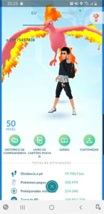 Conta nivel 50 PokémonGo