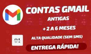 CONTAS GMAIL + 2 A 6 MESES+ NÃO PEDE SMS - Outros