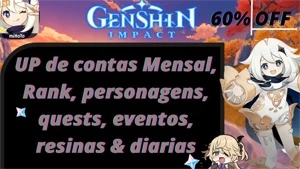 ⚡Serviço de Up  Particular &  exclusivo  para sua conta  (Se - Genshin Impact