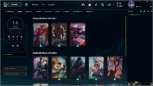 Conta League of Legends Diamante 4 63% WR LOL