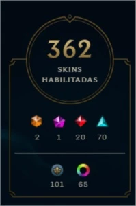 Conta lol lvl 230 com 362 skins - League of Legends