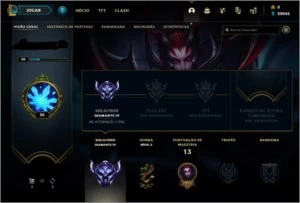 CONTA D4 66% WIN RATE. - League of Legends LOL