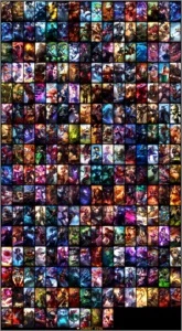 LEAGUE OF LEGENDS 250 SKINS ACCOUNT LOL