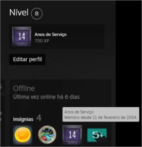 Conta steam old 17 anos - Counter Strike CS