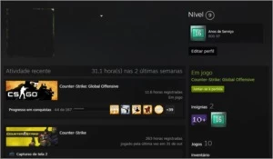Steam 16 anos + Prime CSGO