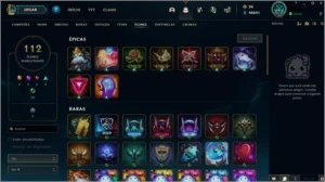CONTA LOL GOLD 4 + 138 CHAMPS + 225 SKINS - League of Legends