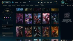 CONTA LOL GOLD 4 + 138 CHAMPS + 225 SKINS - League of Legends