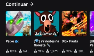 Conta Blox fruit com fruta limitada de evento - Roblox