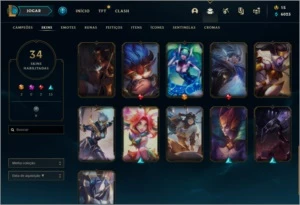 Conta + dados de criação detalhado - League of Legends LOL