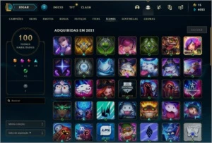 Conta + dados de criação detalhado - League of Legends LOL