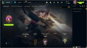 Conta + dados de criação detalhado - League of Legends LOL