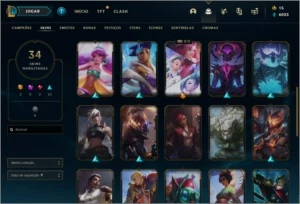 Conta + dados de criação detalhado - League of Legends LOL