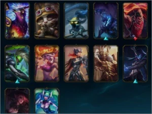Conta league of legends 59 skins, prata 1. LOL