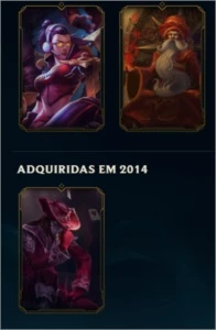 Conta league of legends 59 skins, prata 1. LOL