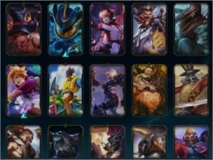 Conta league of legends 59 skins, prata 1. LOL