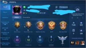 Conta lenda - Mobile Legends