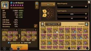 Conta de summoners wars com 24 nat5, e 55 6* estrelas