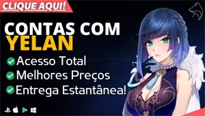 ϟCONTA GENSHIN IMPACT COM YELAN AR5-10✨ | PRONTA ENTREGA