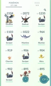 Conta no Pokémon GO
