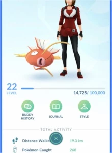 Conta no Pokémon GO