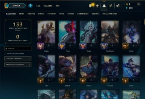 Diamante 4 com 150 Champs e 70 Skins +7 Vitoriosas - League of Legends LOL