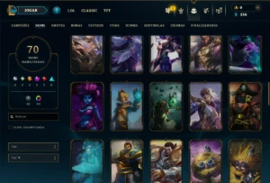 Diamante 4 com 150 Champs e 70 Skins +7 Vitoriosas - League of Legends LOL