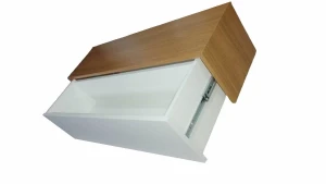Aparador Freijó e Branco com Gaveta 90x20x20cm - Artesanato e Personalizados