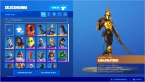 Conta Fortnite com 21 skins, 1500 vbucks + Epic com GTA V...