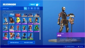 Conta Fortnite com 21 skins, 1500 vbucks + Epic com GTA V...