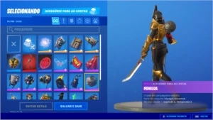 Conta Fortnite com 21 skins, 1500 vbucks + Epic com GTA V...