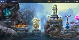 [CONTA MIR4] - Level 72, 3 Espíritos épicos, Set IV Raro, S