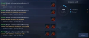 [CONTA MIR4] - Level 72, 3 Espíritos épicos, Set IV Raro, S
