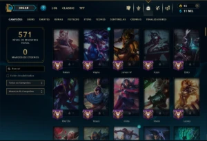 Unranked com 150 Champs e 137 Skins ( JG / SUP / MID ) - League of Legends LOL