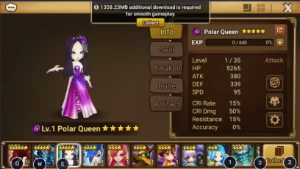 Lydia (Polar Queen Dark) + Borgnine - Summoners War