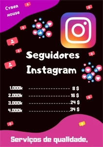 Seguidores Instagram - Redes Sociais