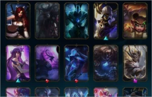 Conta Platina 1 com 183 skins, diamond iv na s10, 130 champs - League of Legends LOL